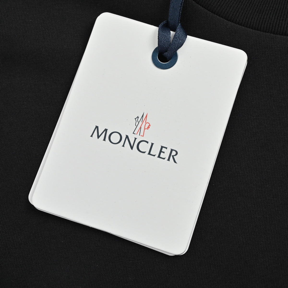 Moncler/Mask 26ss embroidered logo fake two piece short sleeves