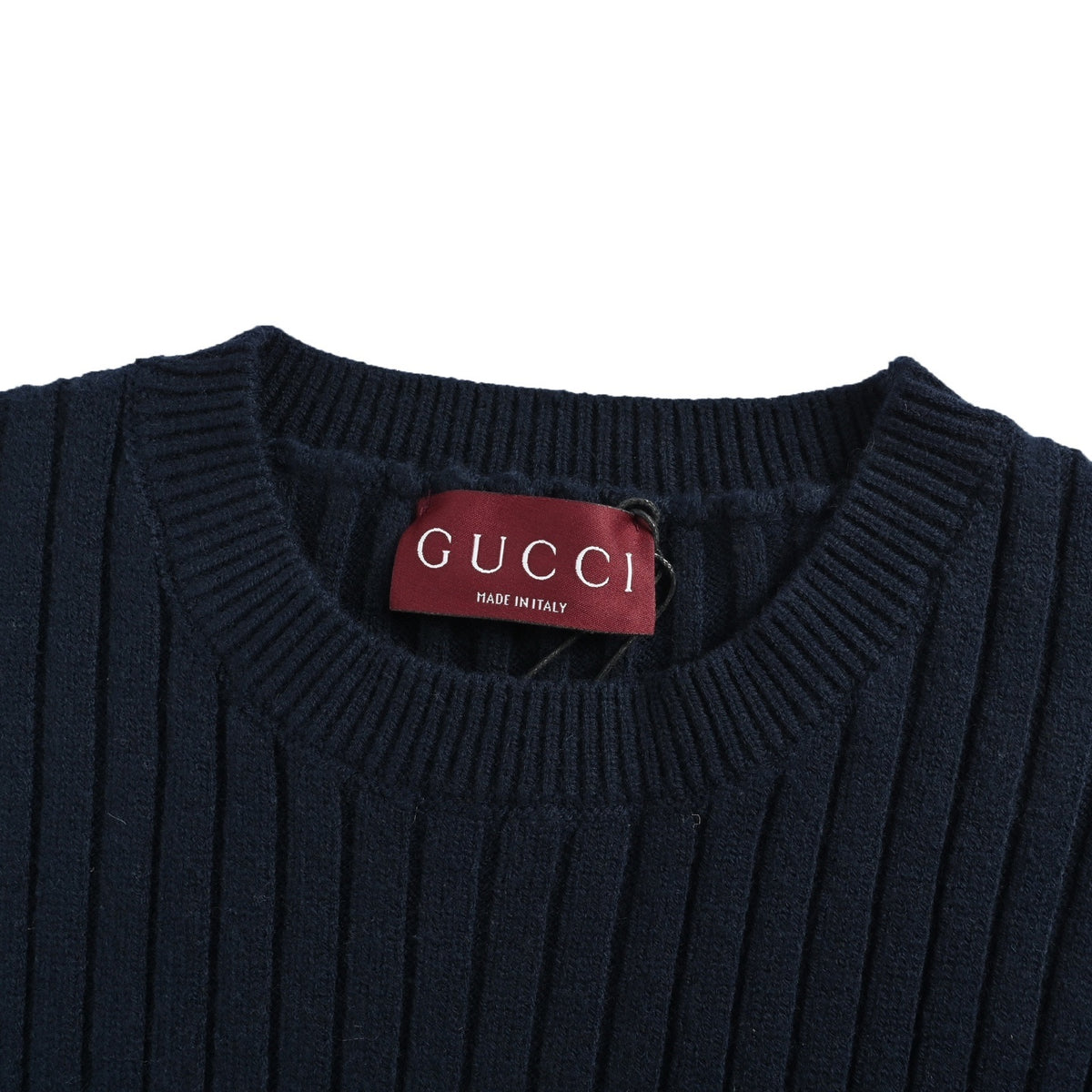 Gucci pocket embroidered red logo sweater