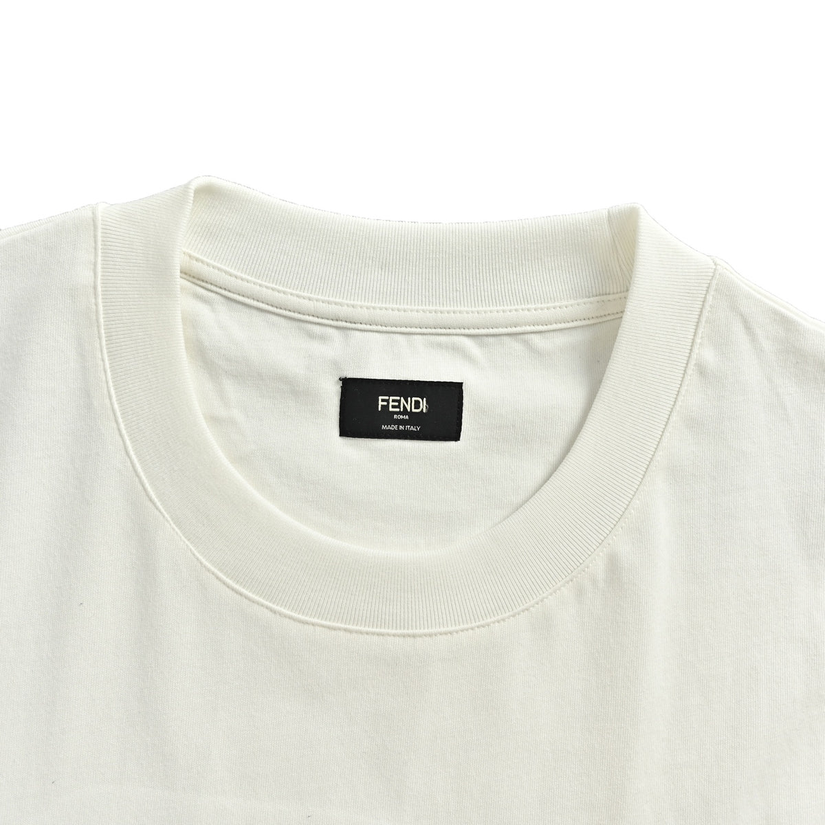 Fendi explosive polka dot letter embroidered short sleeves