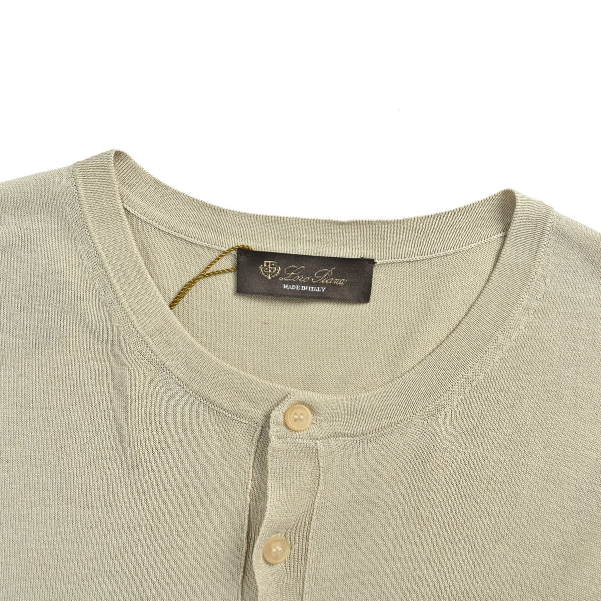 Loro Piana LP 25SS Henley collar short sleeves
