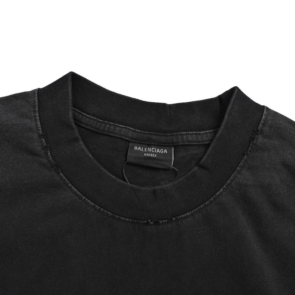 Balenciaga/Balanciaga 24ss flame print distressed short sleeves