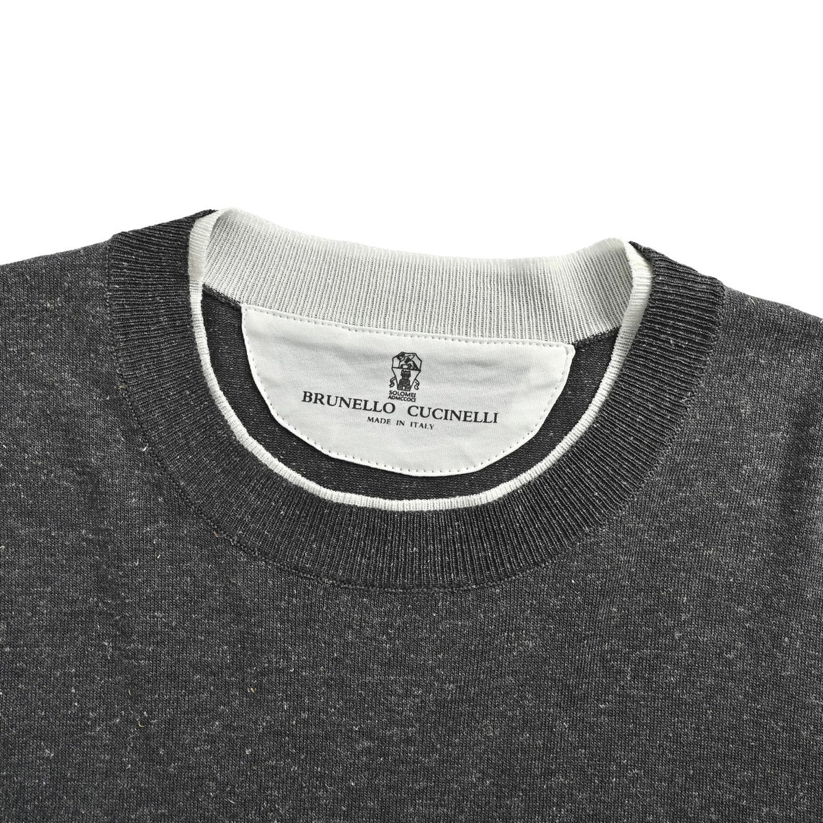 BRUNELLO CUCINELLI/BC layered fake two-piece knitted short-sleeves