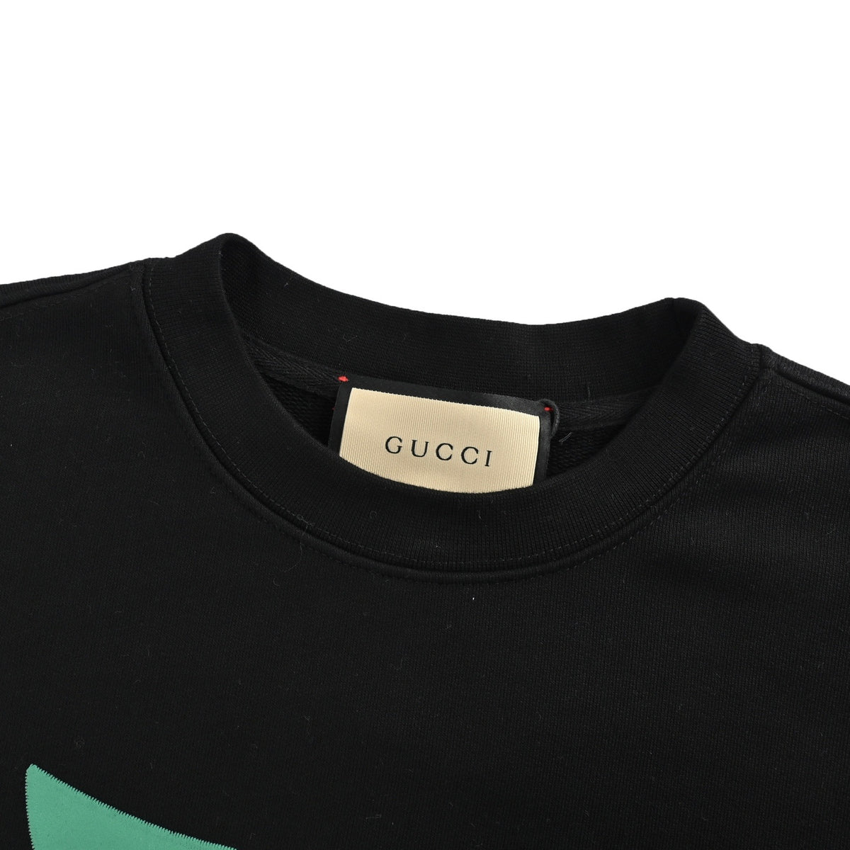 Gucci Double G Apple foam suede print sweatshirt