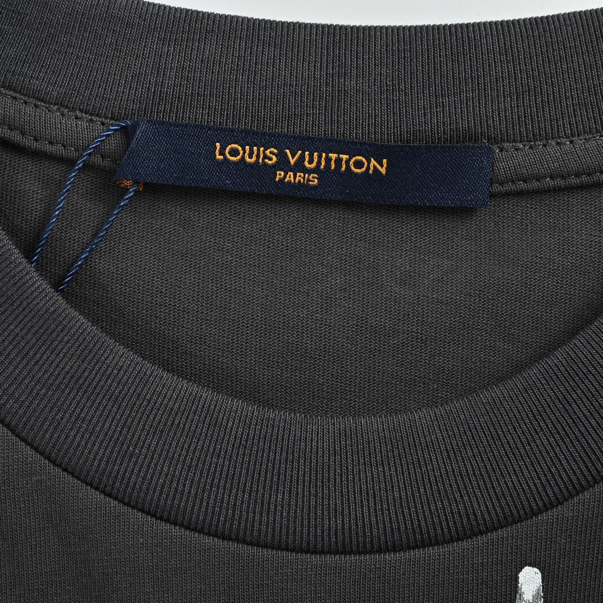 Louis Vuitton 26ss water drop presbyopic letter print short sleeves