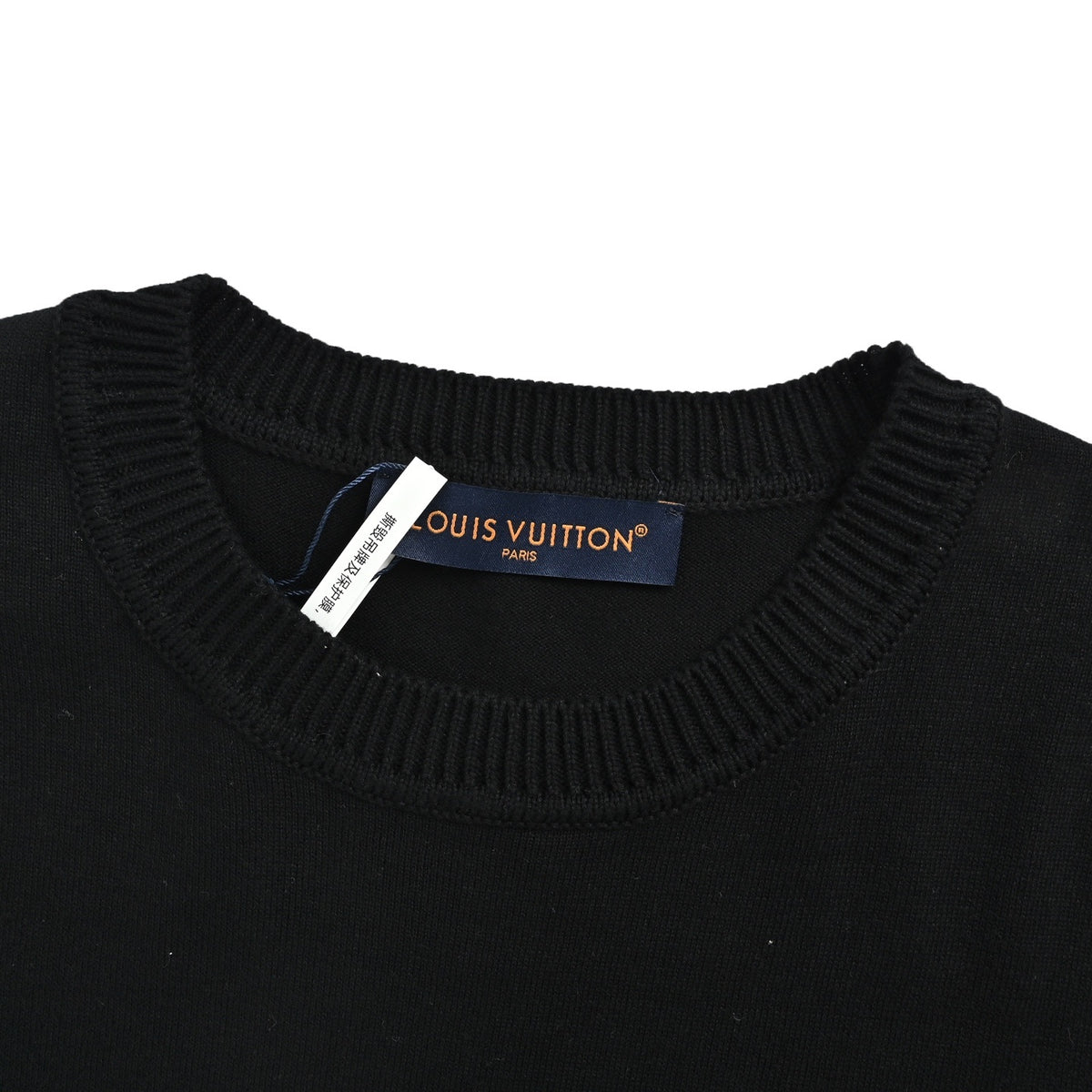 Louis Vuitton pin letter embroidered knitted short sleeves