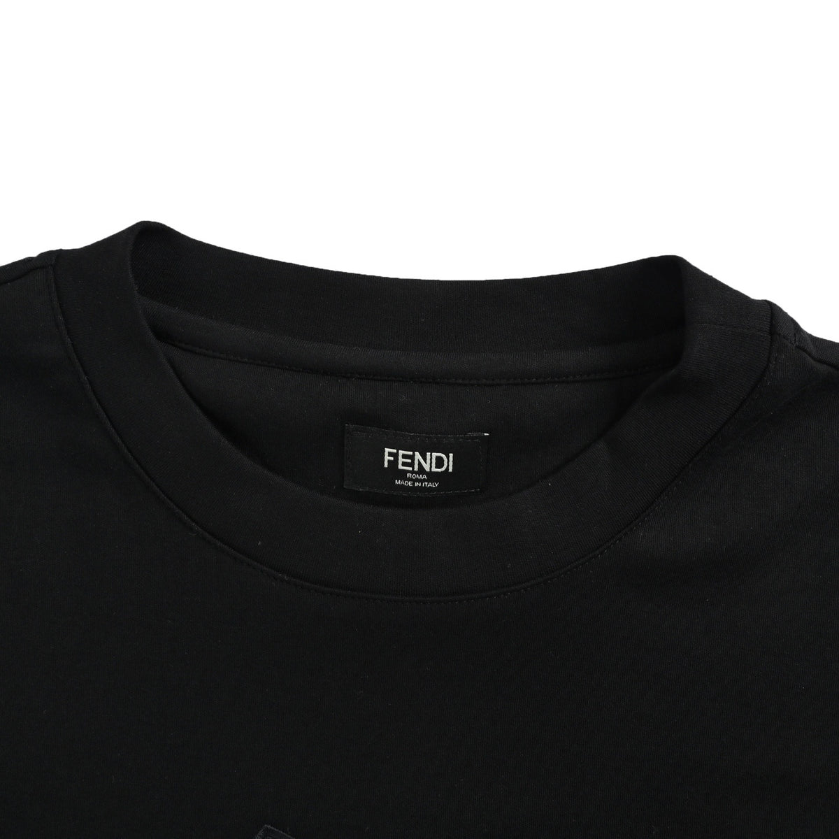 Fendi FF patch puppy embroidered short sleeves