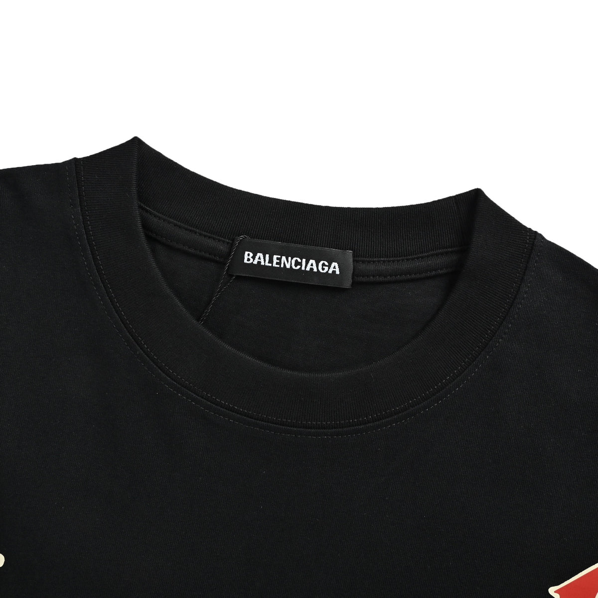 Balenciaga/Balanciaga flame letter print short sleeves