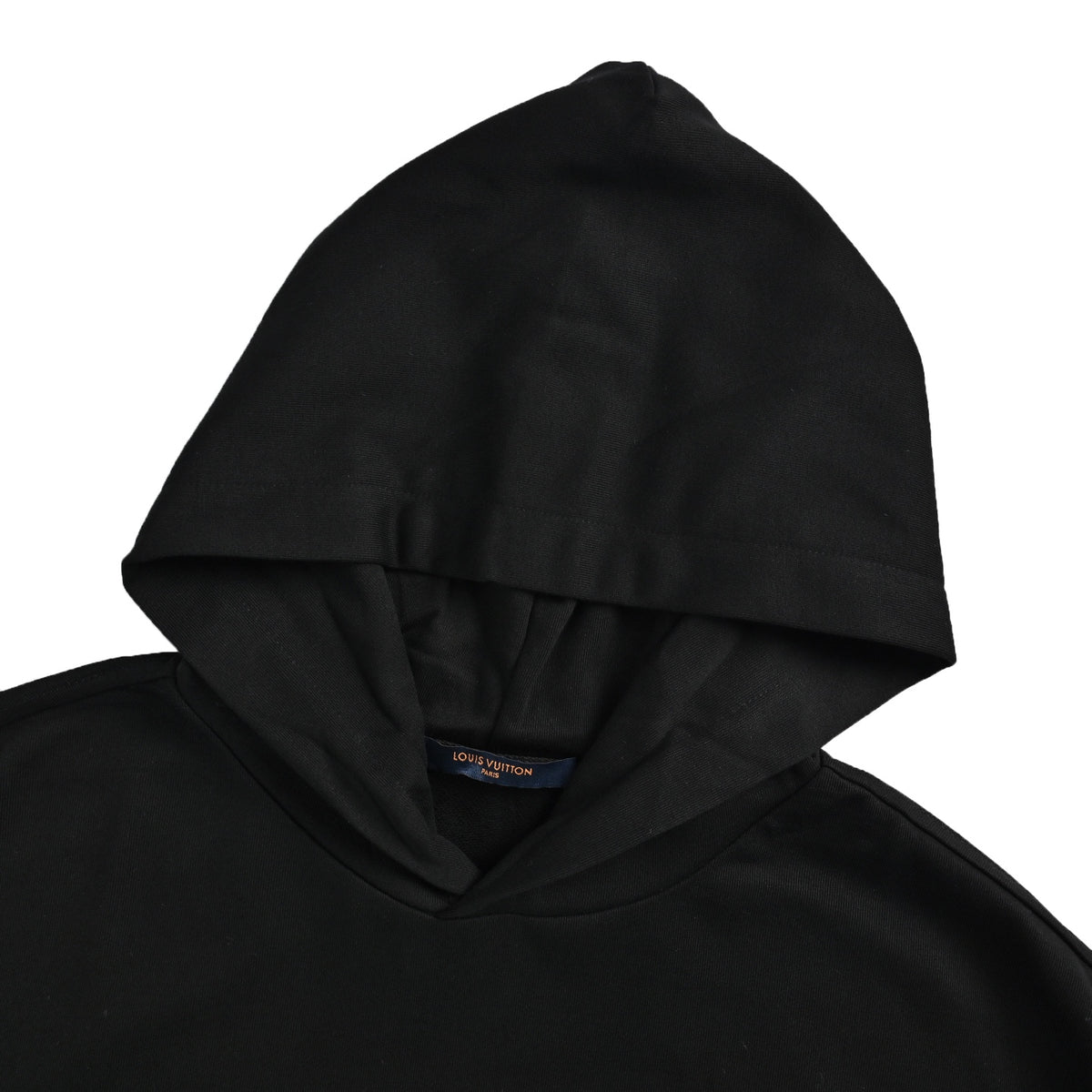 Louis Vuitton embossed letter hooded sweatshirt