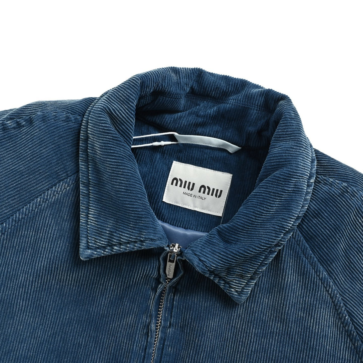 Miu Miu 25Fw washed distressed corduroy cotton jacket
