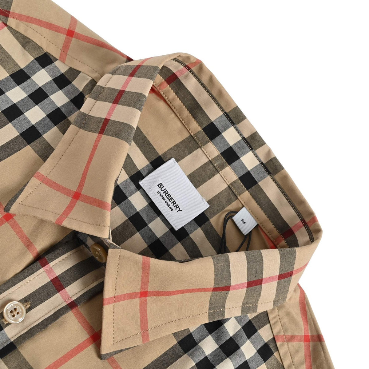 Burberry classic plaid short-sleeved shirt