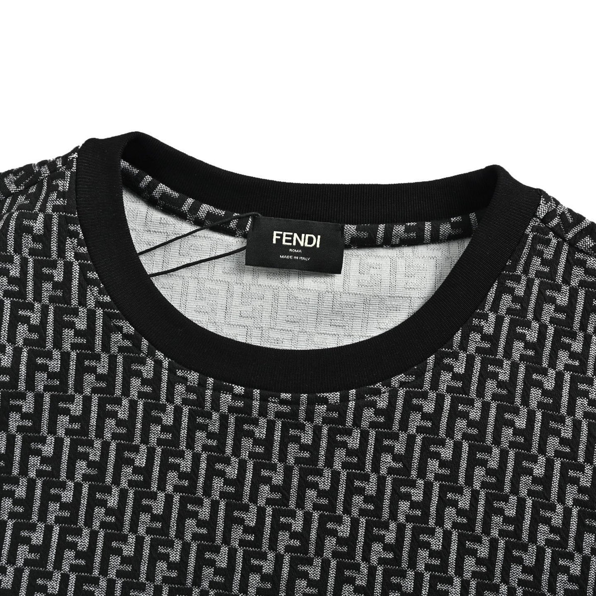 Fendi 26ss full FF old flower jacquard short sleeves