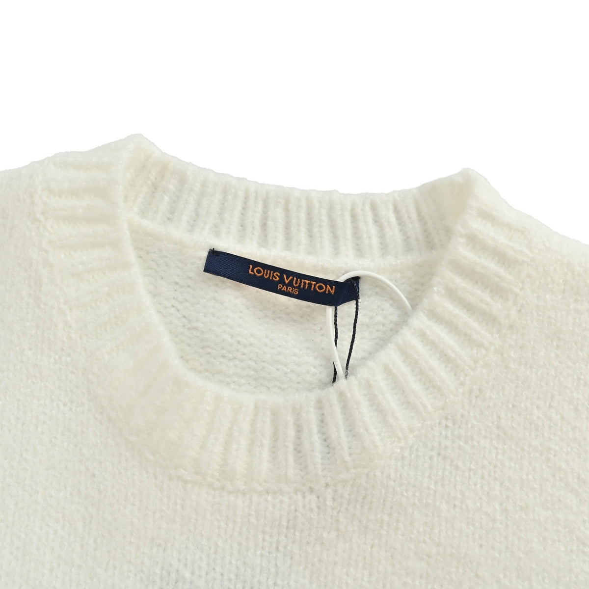 Louis Vuitton 25Fw pearl letter logo crew neck sweater