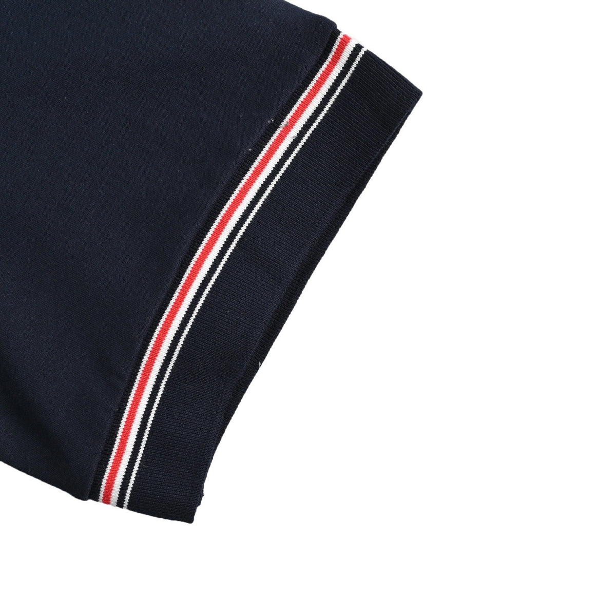 Thom Browne/Thom Brown 25ss cuffs three-color striped web short sleeves