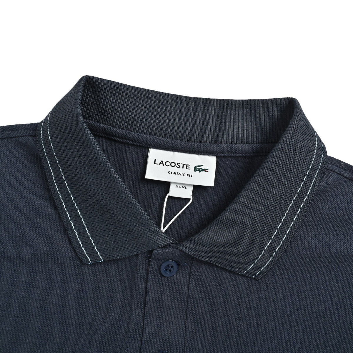 Lacoste/crocodile gold edge crocodile embroidered Polo short sleeves