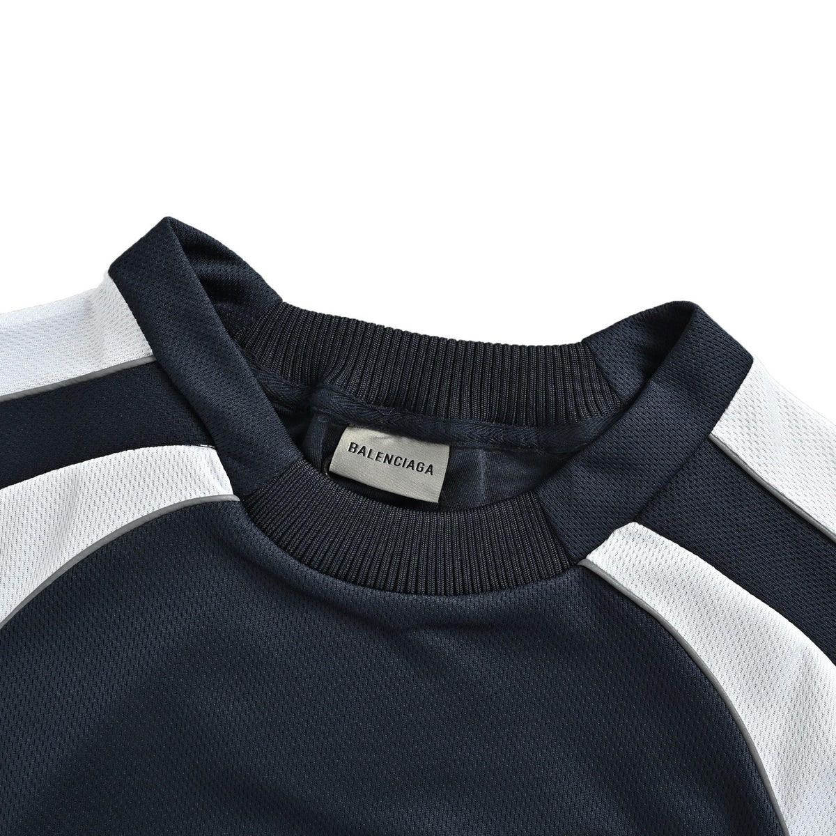 Balenciaga reflective letter logo embroidered short sleeves