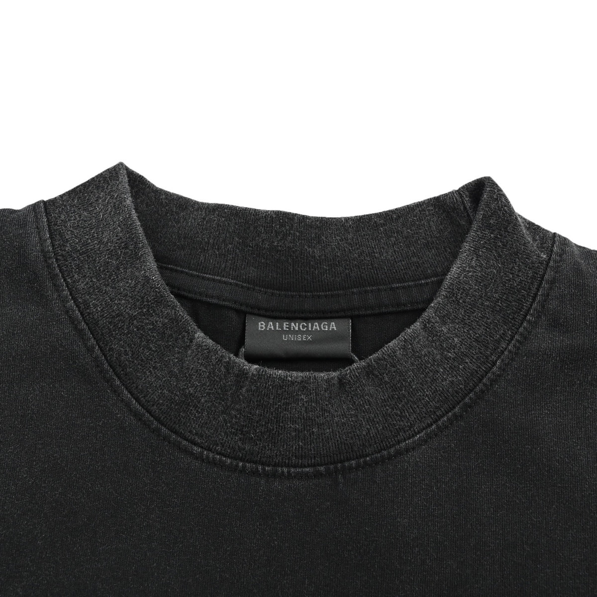 Balenciaga 26ss embroidered logo short sleeves on front and back