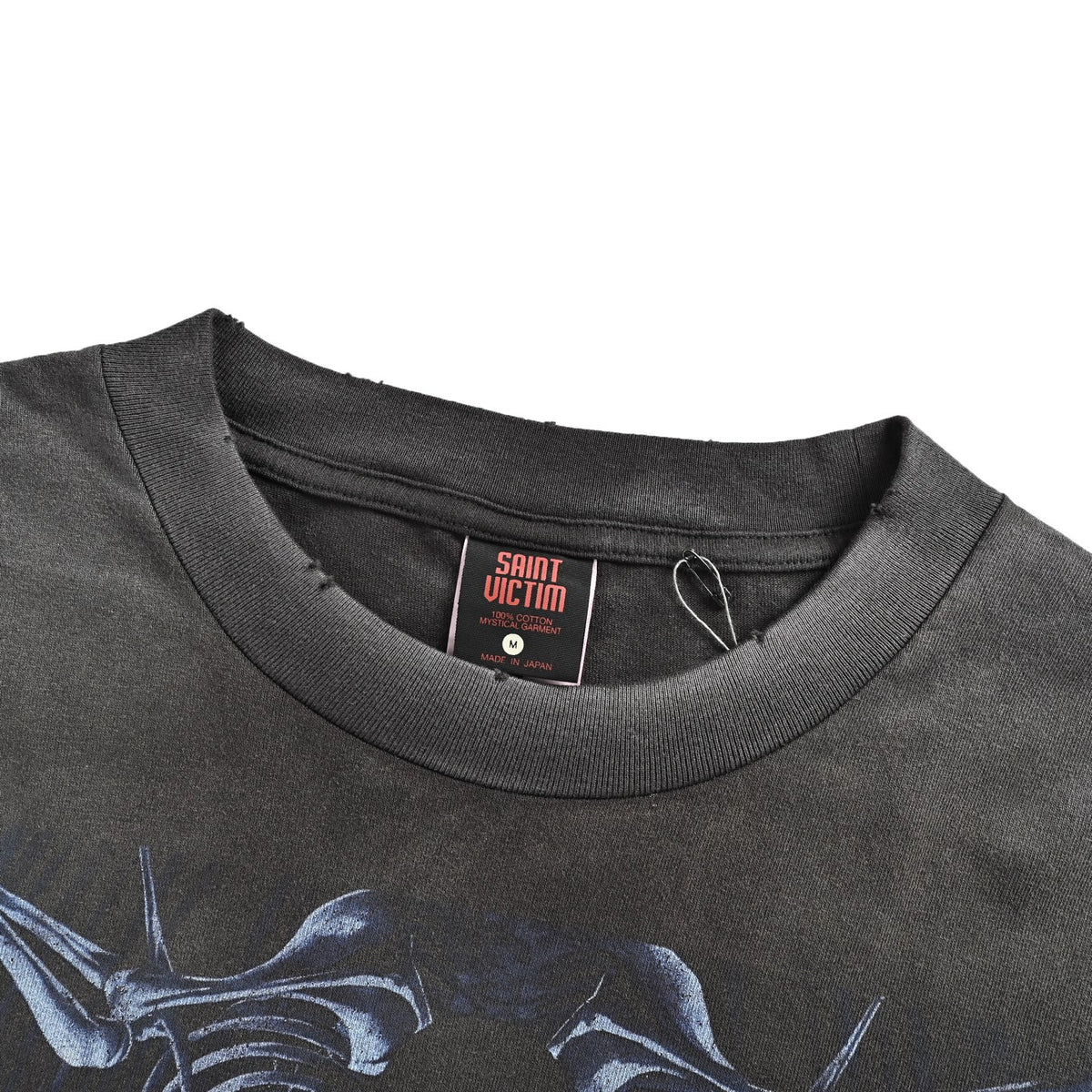 SAINT MICHAEL Giant Skeleton Staring Printed Short Sleeves