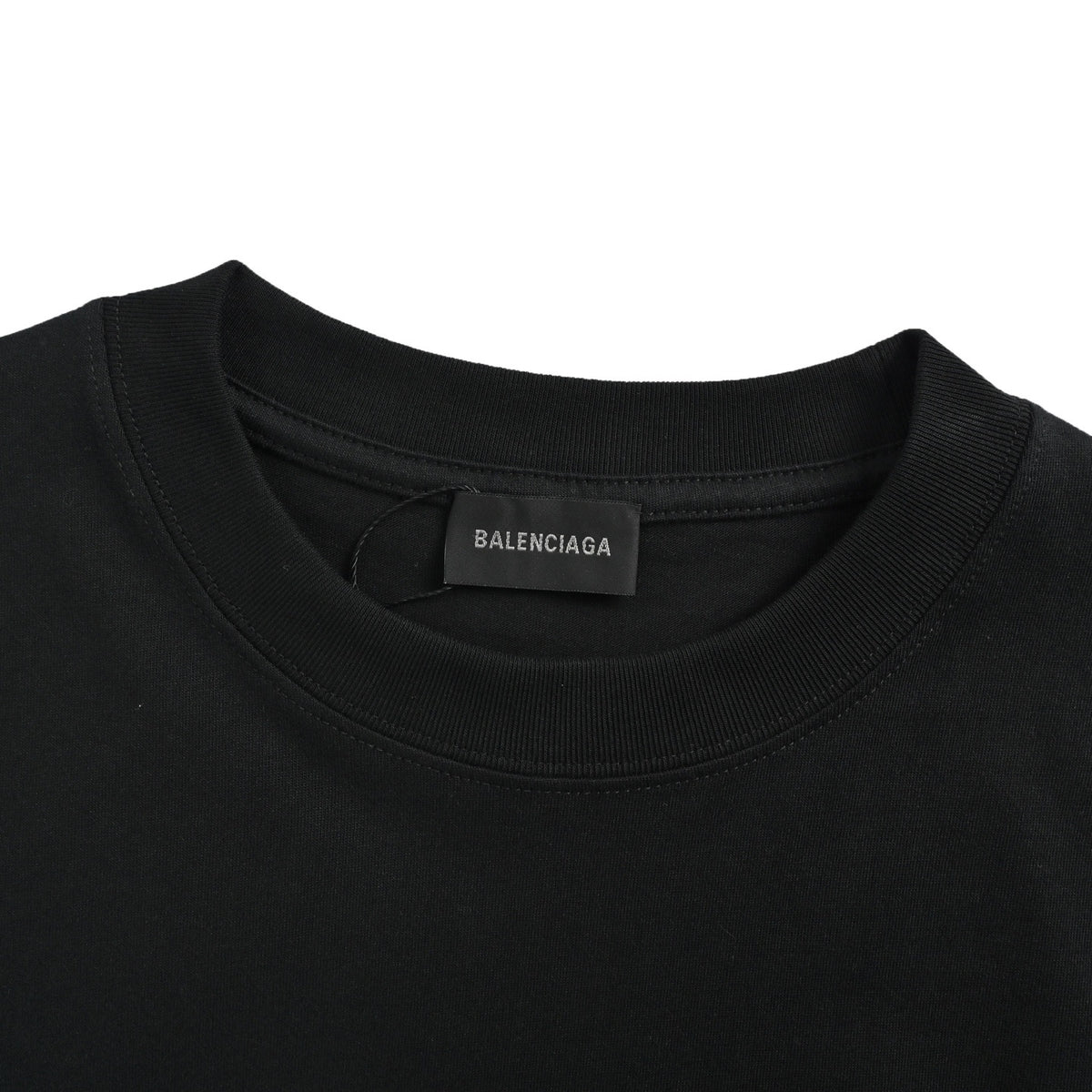 Balenciaga Design signature double ring printed short sleeves