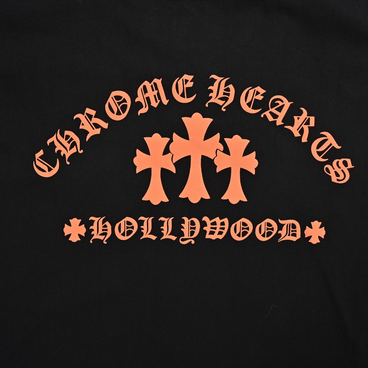 Chrome Hearts/Chrome Heart Orange Cross Print Short Sleeve
