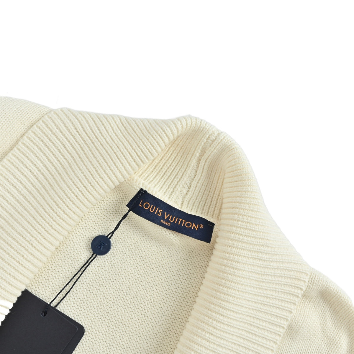 Louis Vuitton 25Fw hem hardware letter logo cardigan sweater