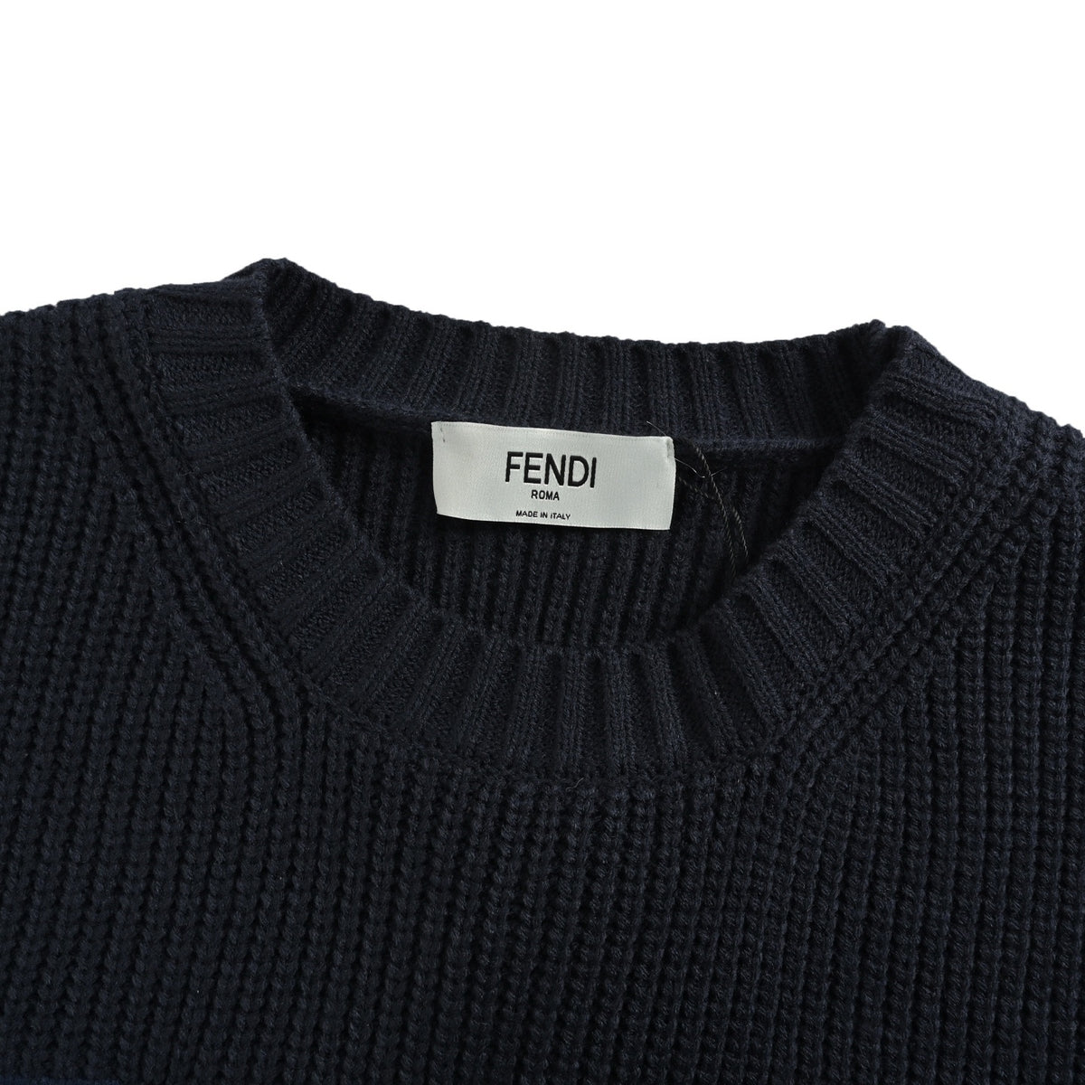 Fendi large letter logo crew neck sweater