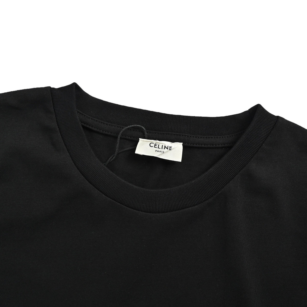 Celine Arc de Triomphe logo embroidered short sleeves