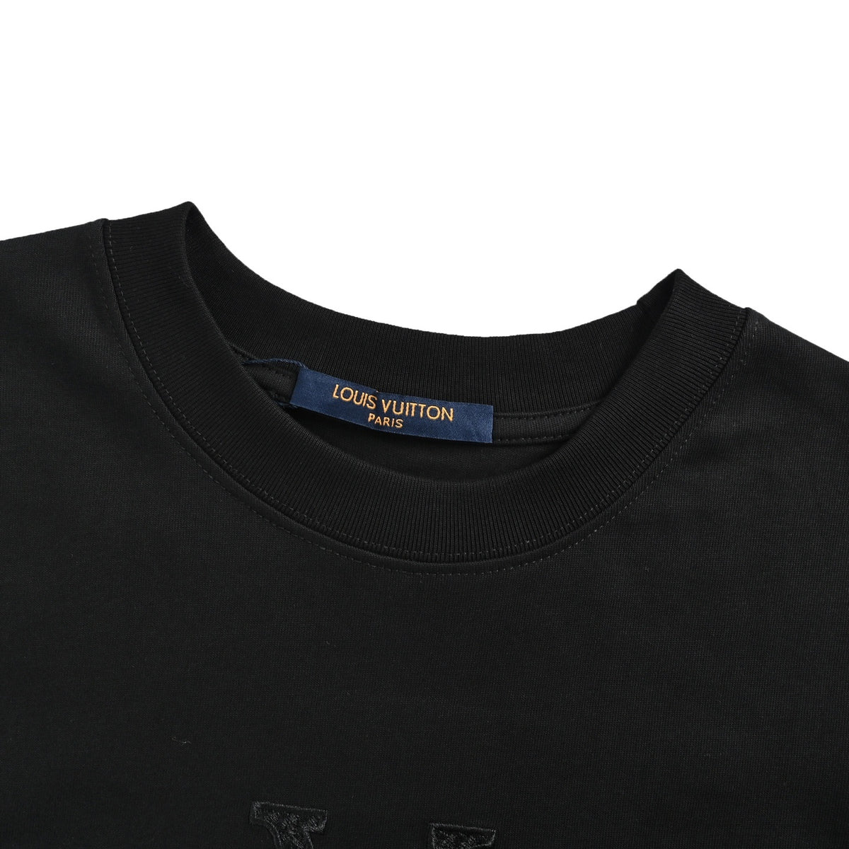 Louis Vuitton chest dark pattern old flower embroidered short sleeves