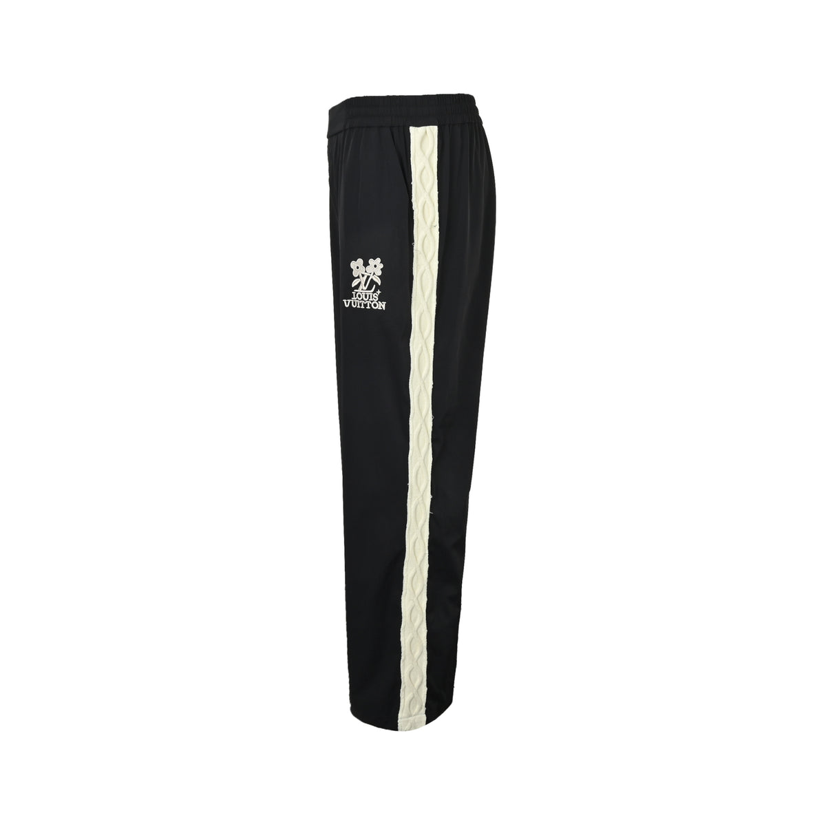 Louis Vuitton & TYLER LV monogram floral embroidered patchwork trousers