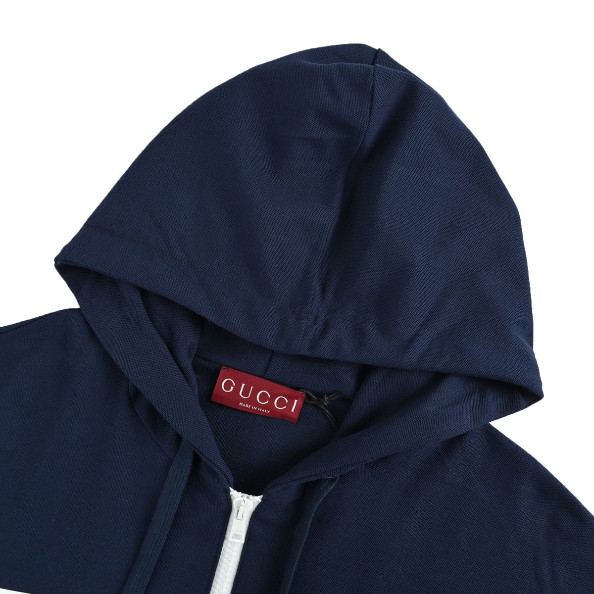 Gucci G letter tape zipper hooded jacket