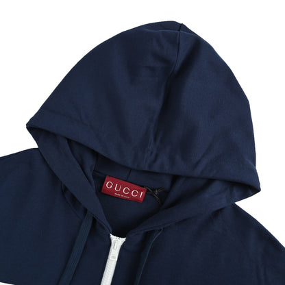 Gucci G letter tape zipper hooded jacket