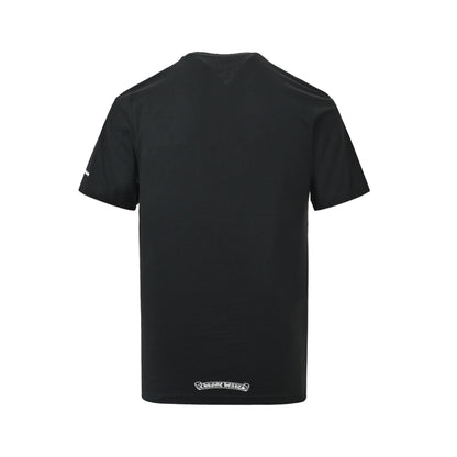 Chrome Hearts/Chrome Heart Sanskrit letter printed short sleeve collar