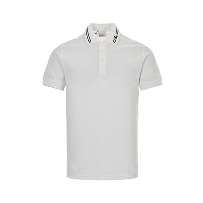 Burberry neckline war horse embroidered Polo short sleeves