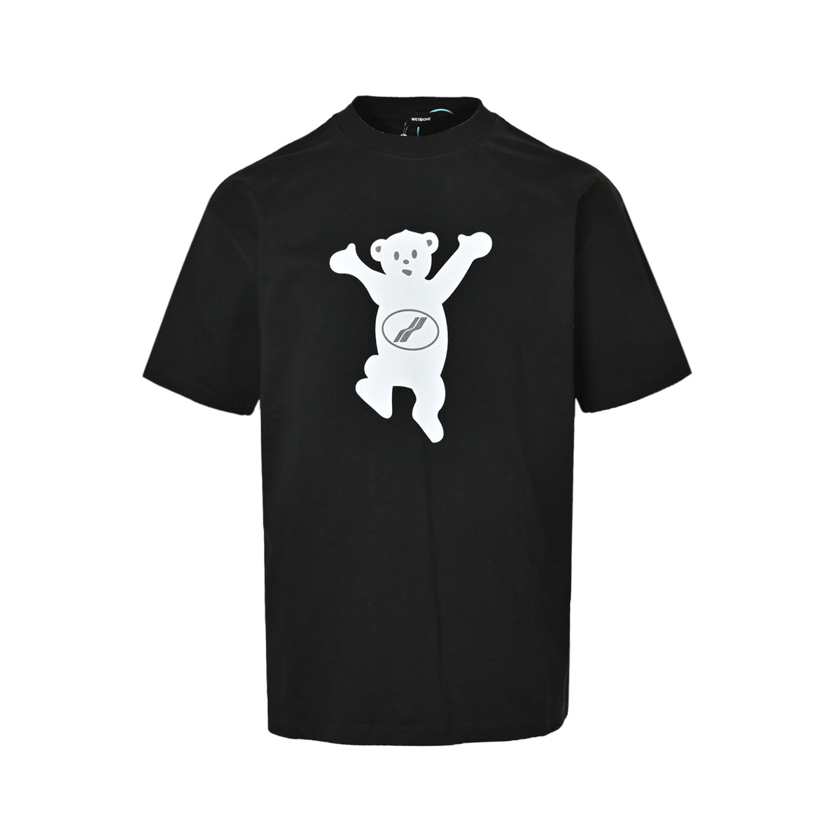 We11 Done double-sided bear flocked printed short sleeves