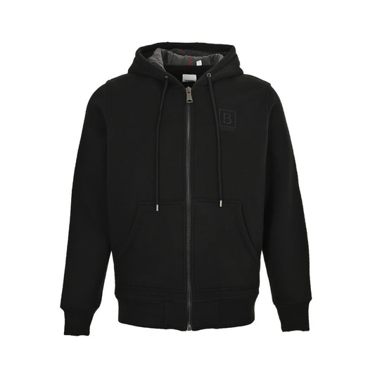Burberry 23Fw B logo plaid lined zipper hooded sweatshirt jacket