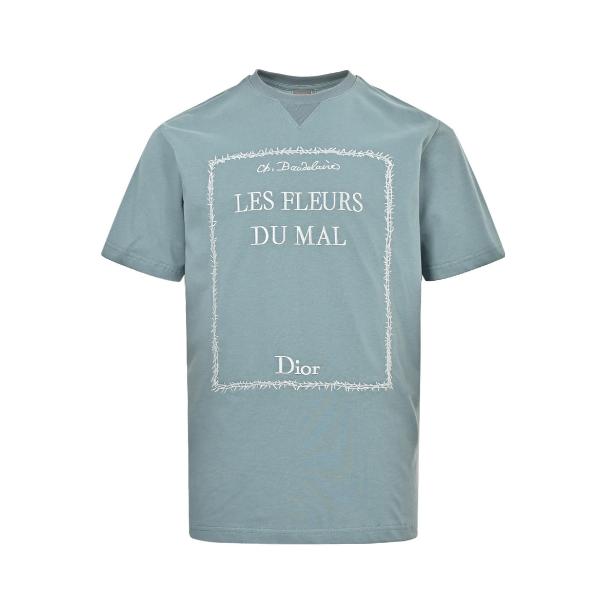 Dior 26ss Dracula themed embroidered short sleeves