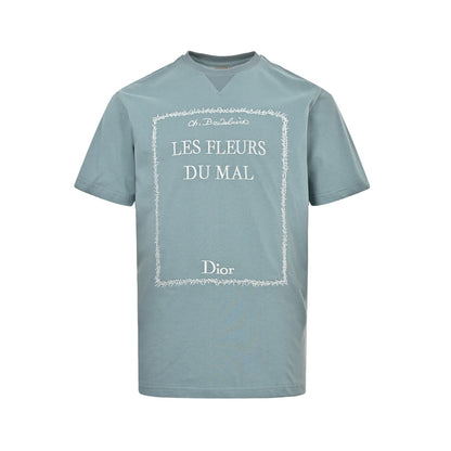 Dior 26ss Dracula themed embroidered short sleeves