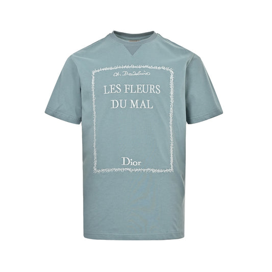 Dior 26ss Dracula themed embroidered short sleeves