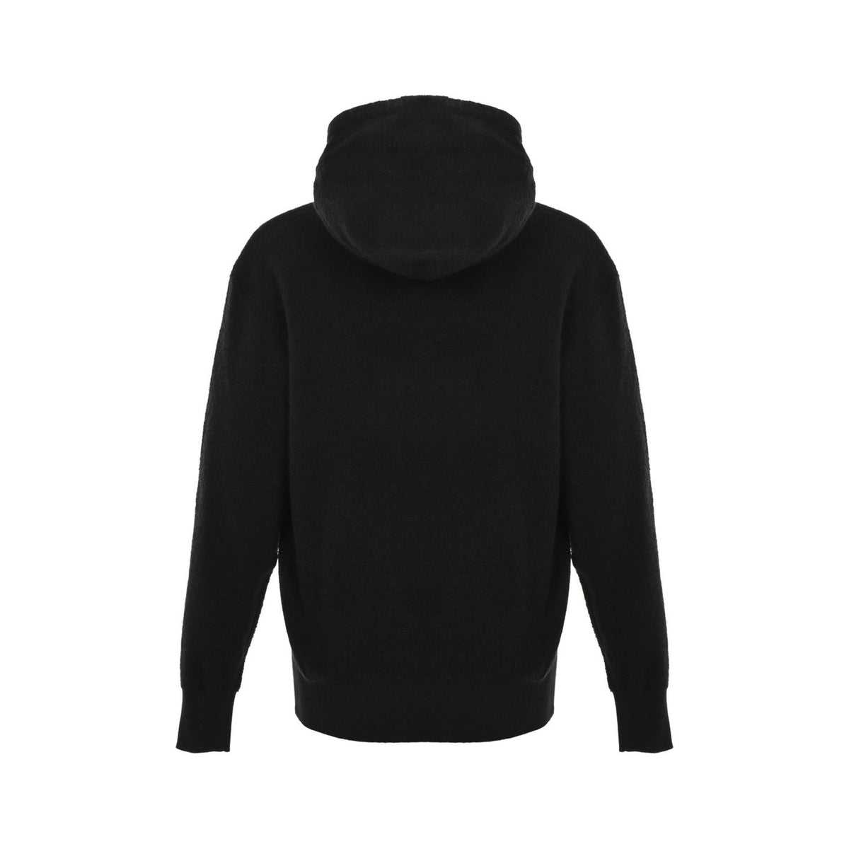 Loewe 25Fw logo embroidered knitted hooded sweater
