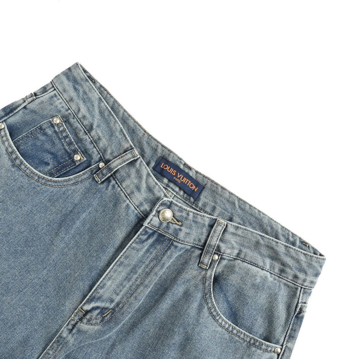 Louis Vuitton 24Fw ripped presbyopic suit jeans