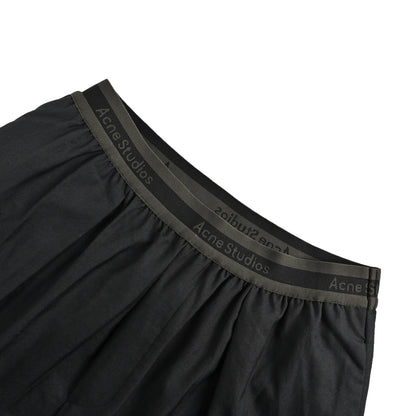 Acne Studios style slim wide-leg trousers