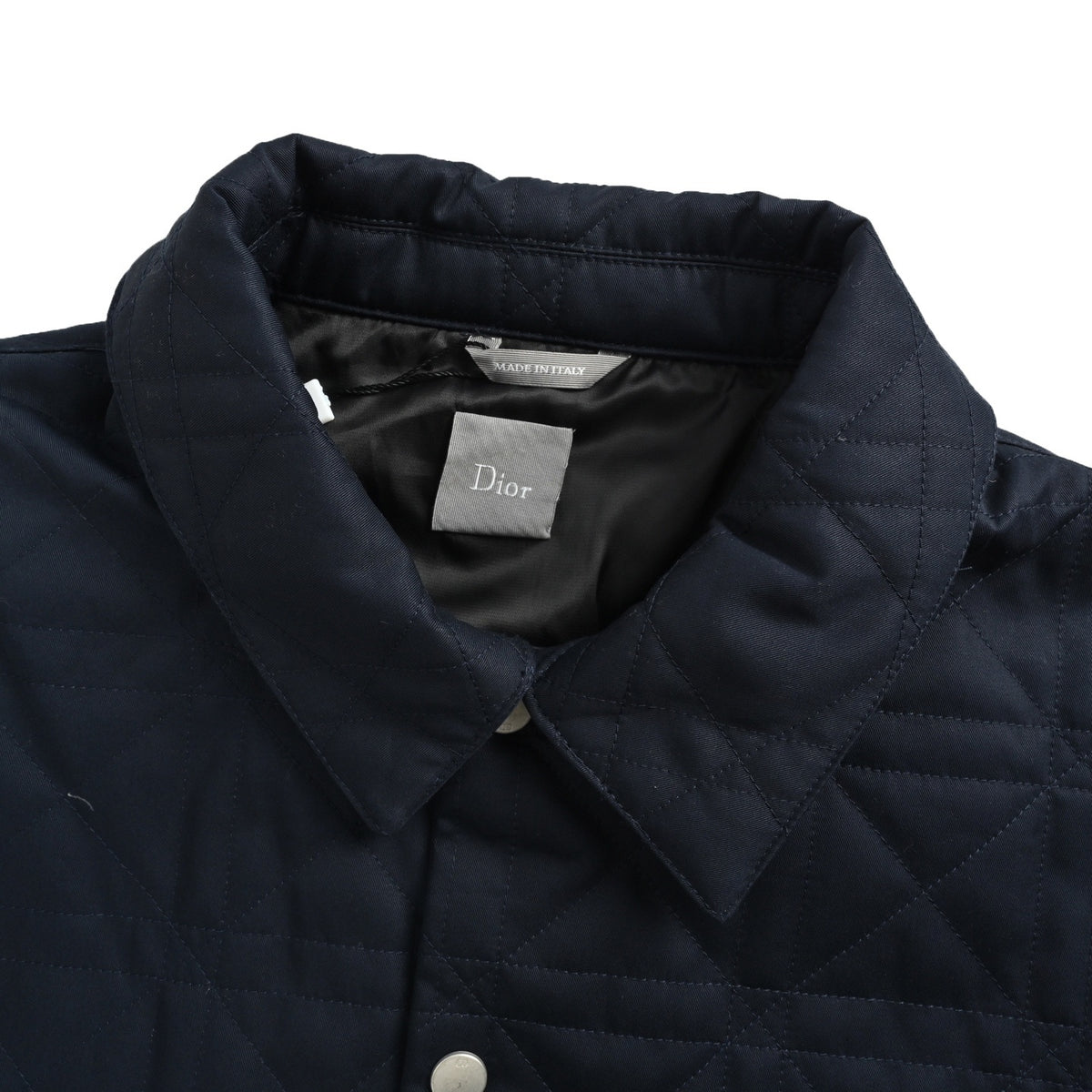 Dior cannage leather pocket cotton jacket