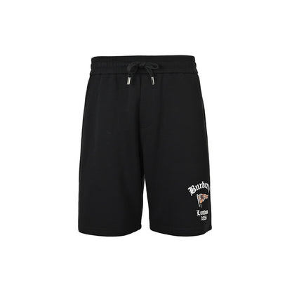 Burberry plaid flag letter print shorts