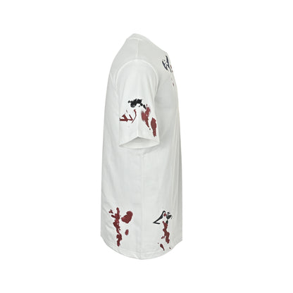 Louis Vuitton 26ss ink smudged presbyopia printed short sleeves