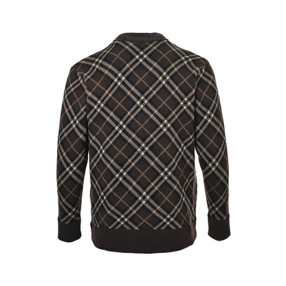Burberry 25Fw diagonal zipper sweater cardigan jacket