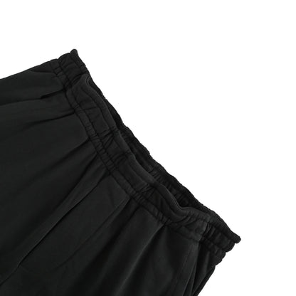 Prada 25Fw cotton drawstring straight casual trousers with cloth label