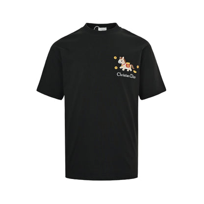 Dior 26ss Year of the Horse limited pony embroidered short sleeves