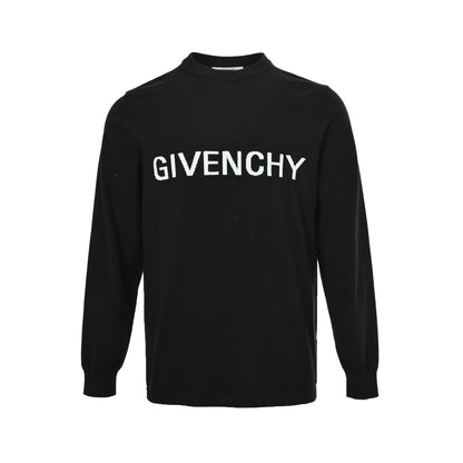 GIVENCHY 25Fw letter logo palace knitted crew neck sweater