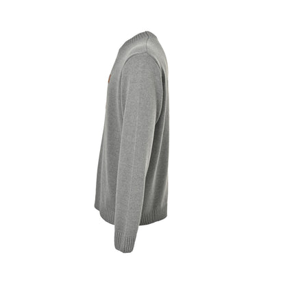 Prada classic logo jacquard crew neck sweater