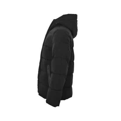 Moncler/Mask 25Fw chest letter hooded down jacket