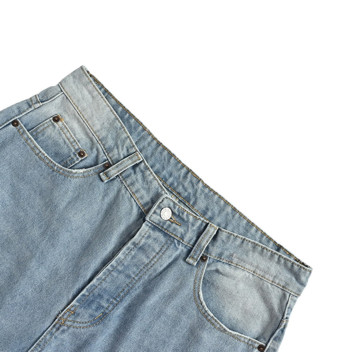 Acne Studios Ice Blue Knife Cut Jeans